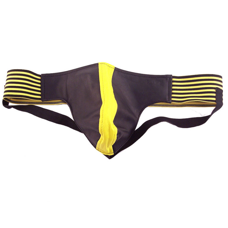 yellow and black axe